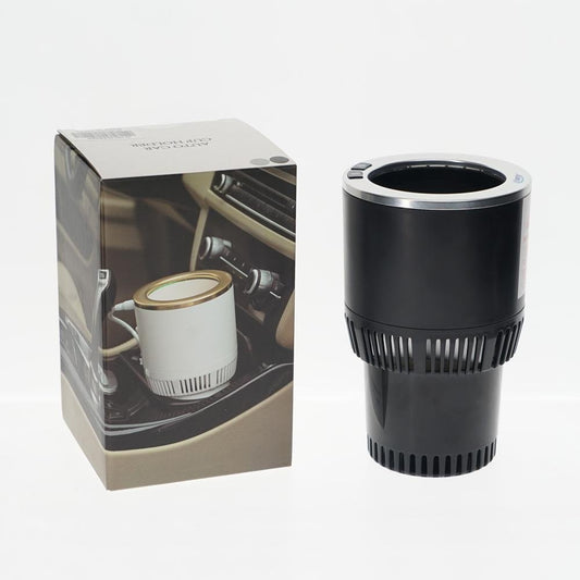 CRONY PT-C301 BG Vehicle Heat and Cold Car cup holder cooling & warming auto cup | Silver - Edragonmall.com