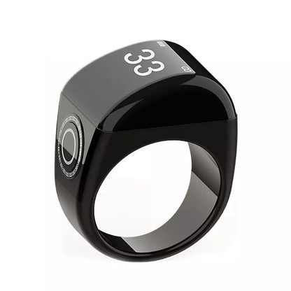 CRONY QB702 smart tasbeeh ring Muslim gift quran qibla smart Electronic counter ring Digital Azan Alarm Clock Tasbeeh Tasbih Zikr Ring - Edragonmall.com