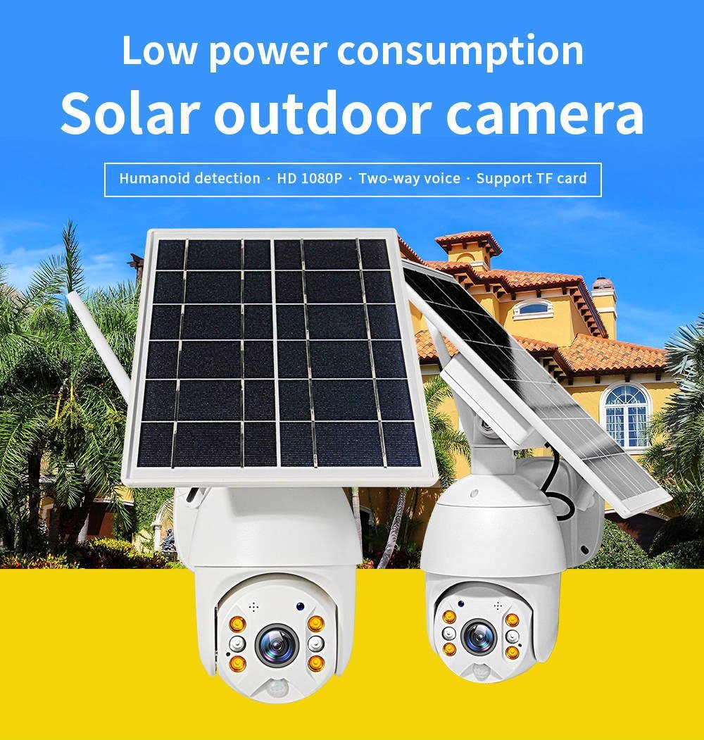 CRONY RBX-S10 Low power 4G solar camera 5mp 1080P HD Solar Panel Outdoor Surveillance Waterproof CCTV Camera Smart Home Two-way Voice Intrusion Alarm - Edragonmall.com