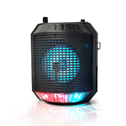 CRONY RX-4101 colorful light portable speaker with microphone USB TF FM RADIO Speaker - Edragonmall.com