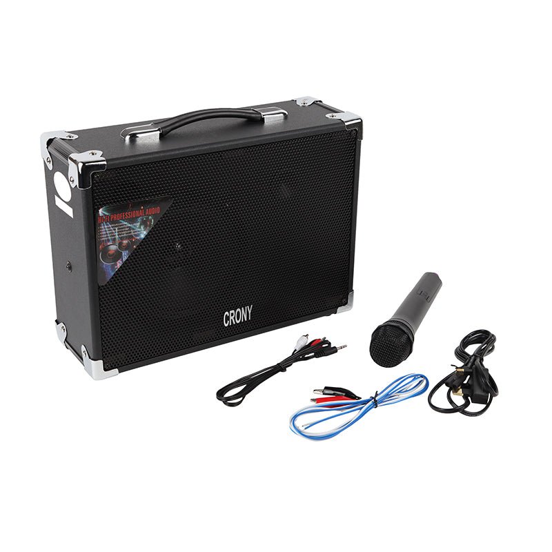 Crony S-006 Que Outdoor Speaker Party Machine Karaoke System with Wireless Microphone - Edragonmall.com