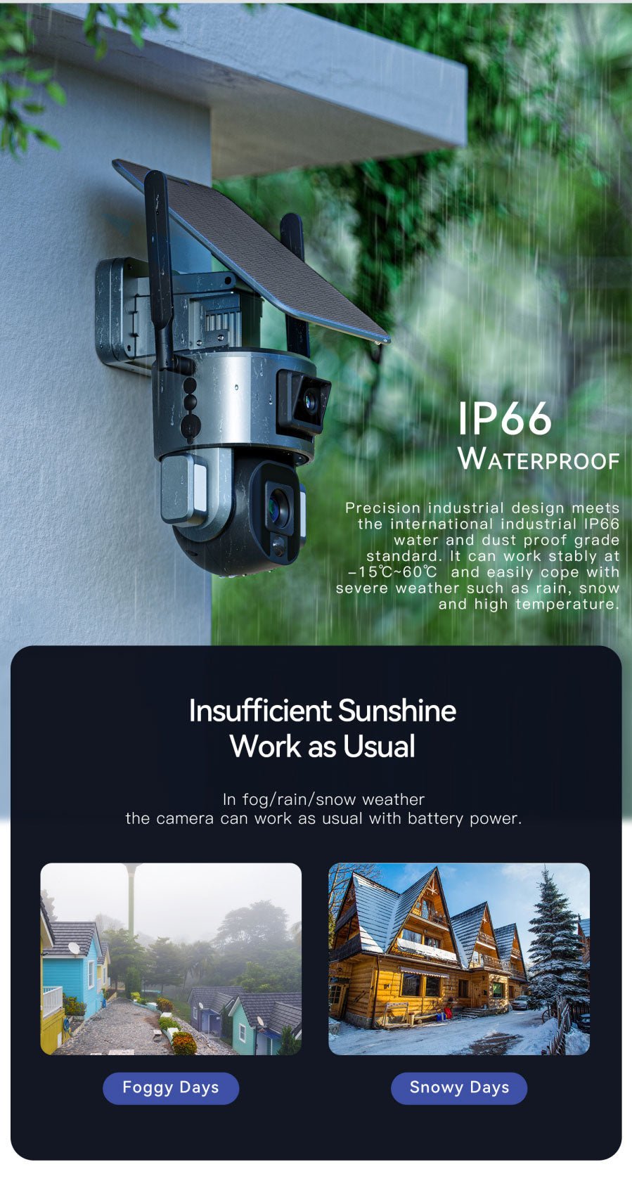 CRONY S5 WiFi-4K-8MP-10X Solar Dual Linkage Battery PTZ Camera 8MP Wireless CCTV Camera Outdoor IP66 Waterproof Solar Dual Camera - Edragonmall.com