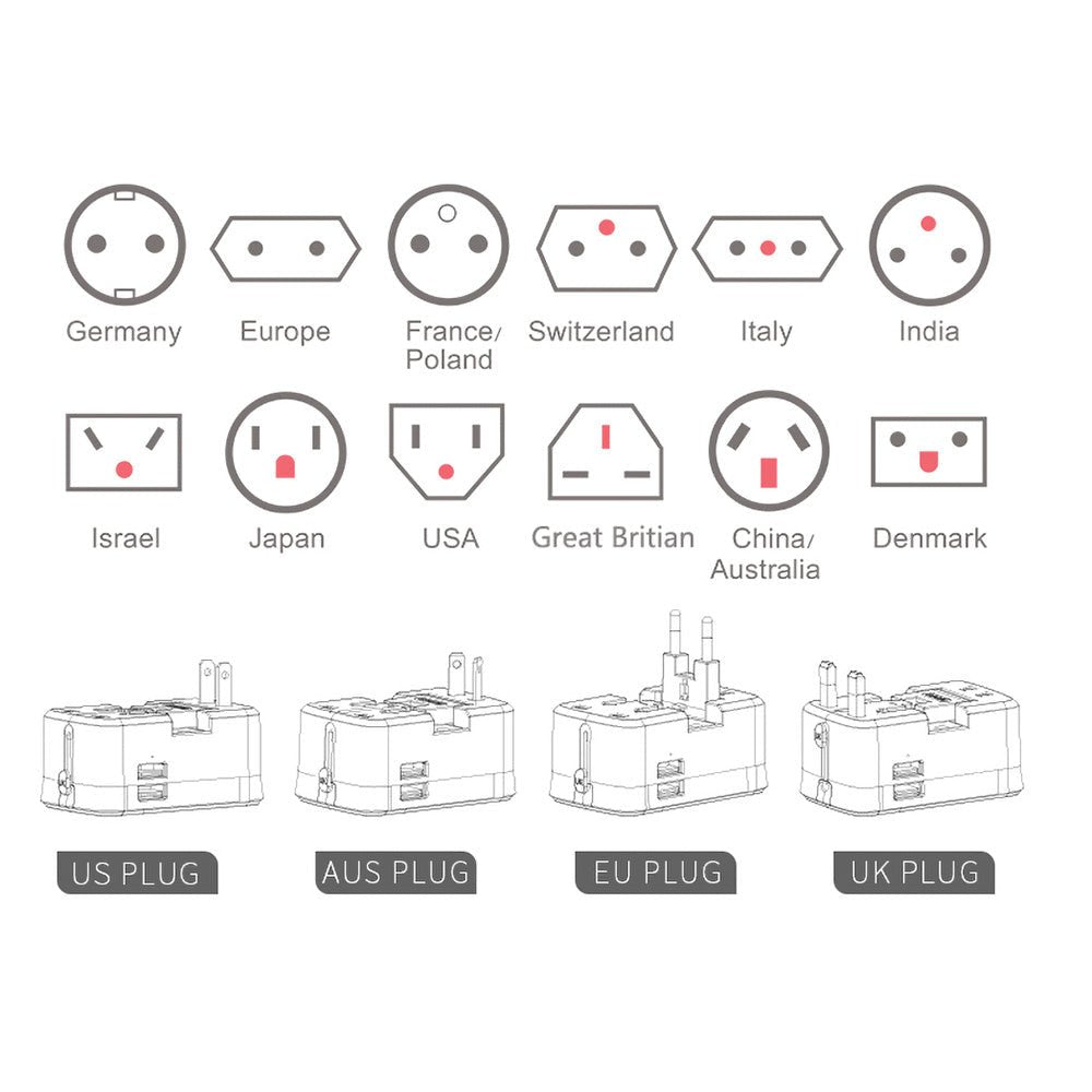 CRONY SL-310B Travel Charge With Power Bank - Edragonmall.com