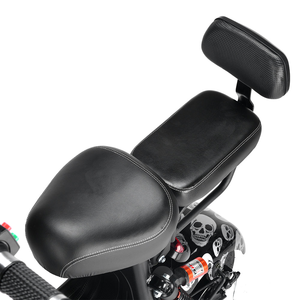 CRONY Small Harley two seat big tires with BT 1000w 60KM/H high power two wheels adult electric scooter motorcycle | Black Spider - Edragonmall.com