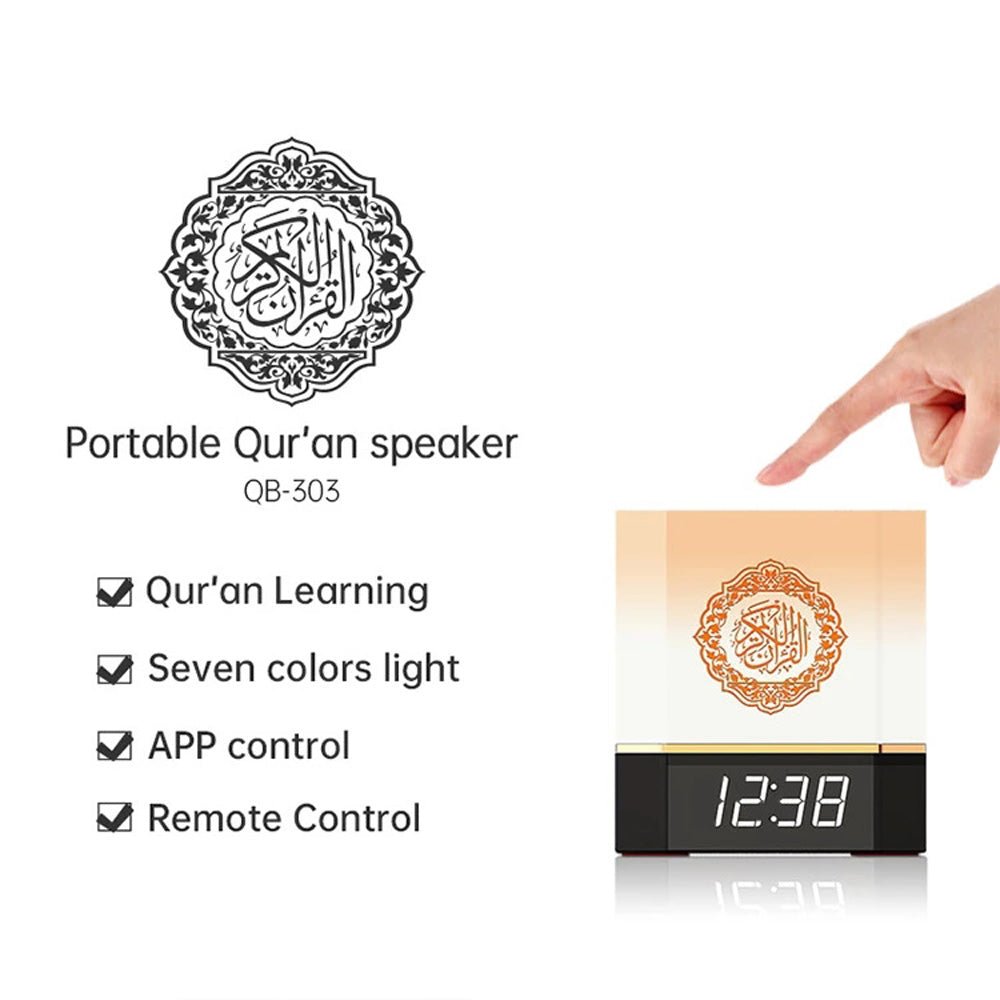 CRONY SQ-303 Quran Cube Quran Speakers LED Touch Lamps Kaaba LED - Edragonmall.com