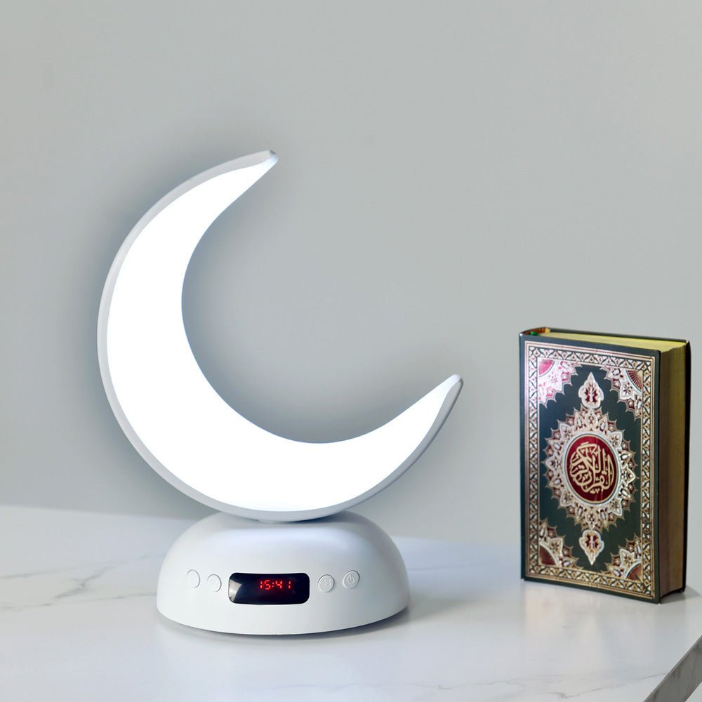 CRONY SQ-902 guran speaker Speaker Quran Led Moon Lamp Aromatherapy Function Azan Alarm Clock Quran Player - Edragonmall.com