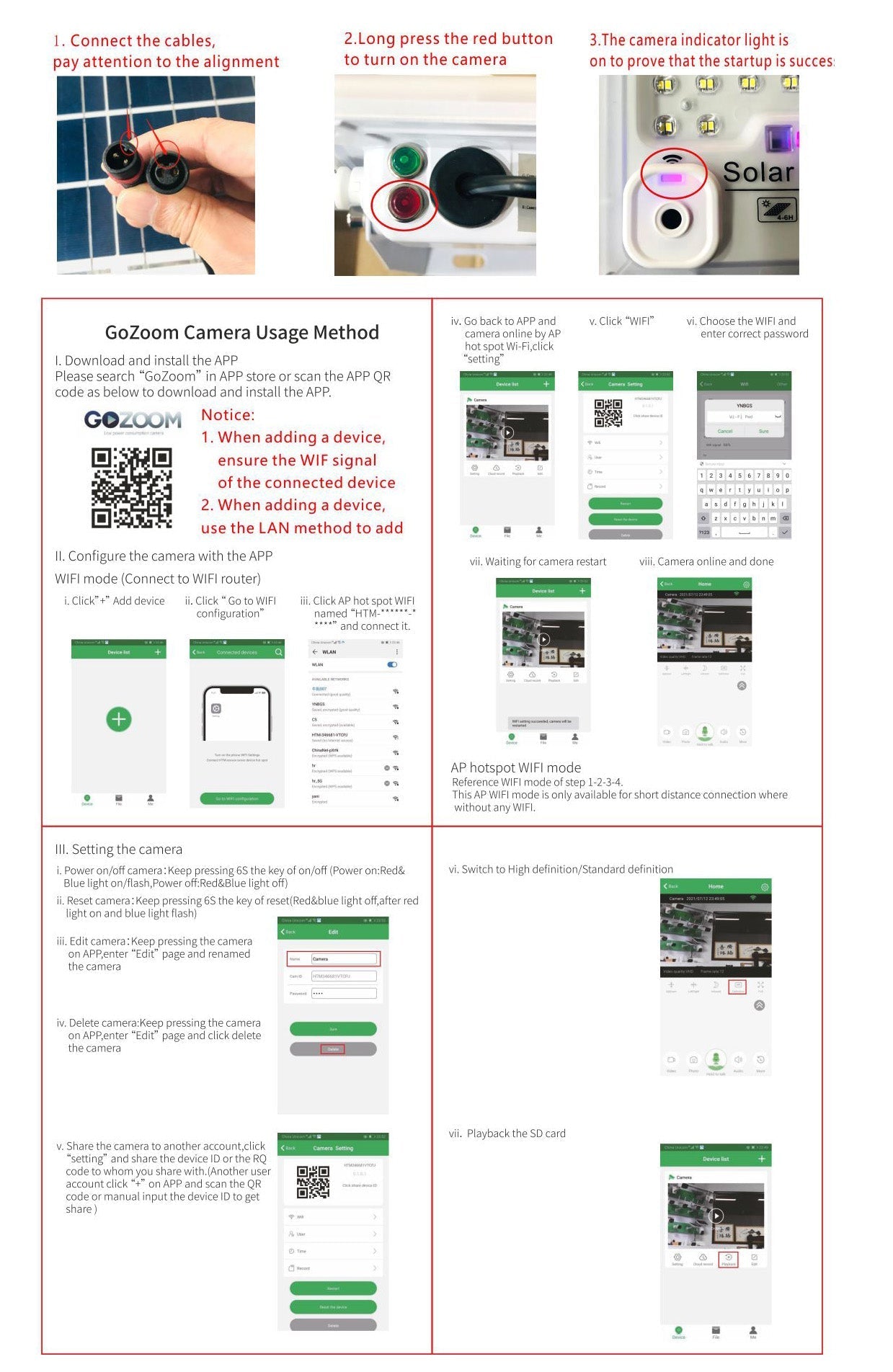 CRONY T11 Solar 200w monitoring lamp Solar Light With Camera With mobile phone APP WIFI connection - Edragonmall.com