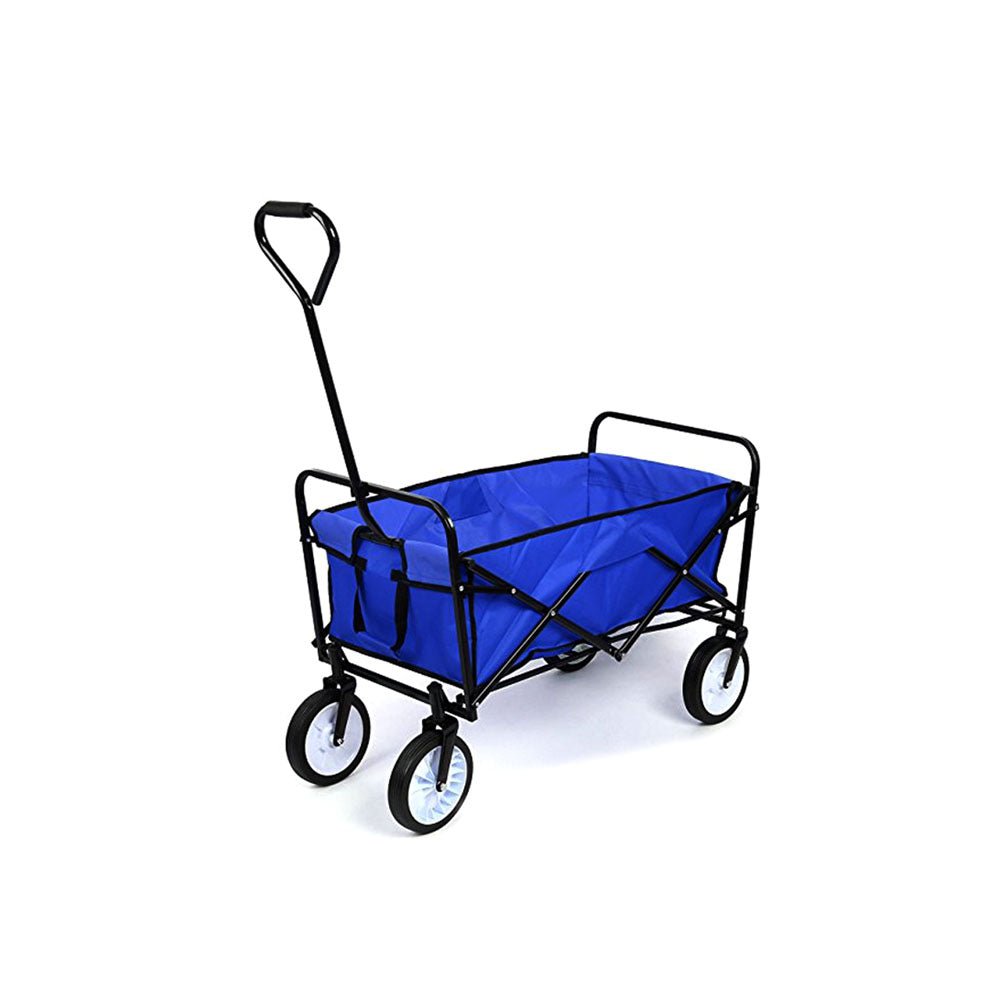 CRONY TC3015+Baseplate Folding Cart Heavy Duty Collapsible Folding Wagon Utility Shopping Outdoor Camping Garden Cart - Edragonmall.com