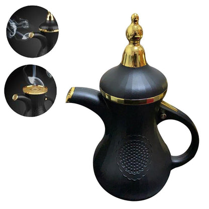 CRONY Teapot Bukhoor Bakhoor Dukhoon Two in one aromatherapy machine, aromatherapy device-Black1 - Edragonmall.com