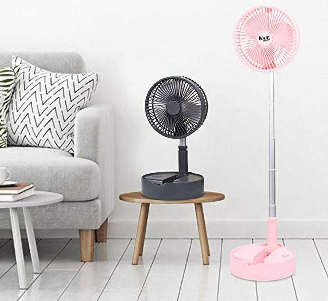 Crony Telescopic speaker fan with Wireless Speaker and Aroma Fragrance Diffuser Portable | Black - Edragonmall.com