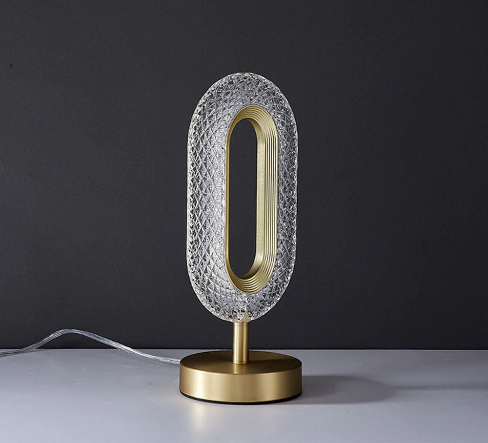 CRONY Three-color touch charging model 0 with 1 diamond face lamp LED Crystal Table Lamp For Home Room - Edragonmall.com