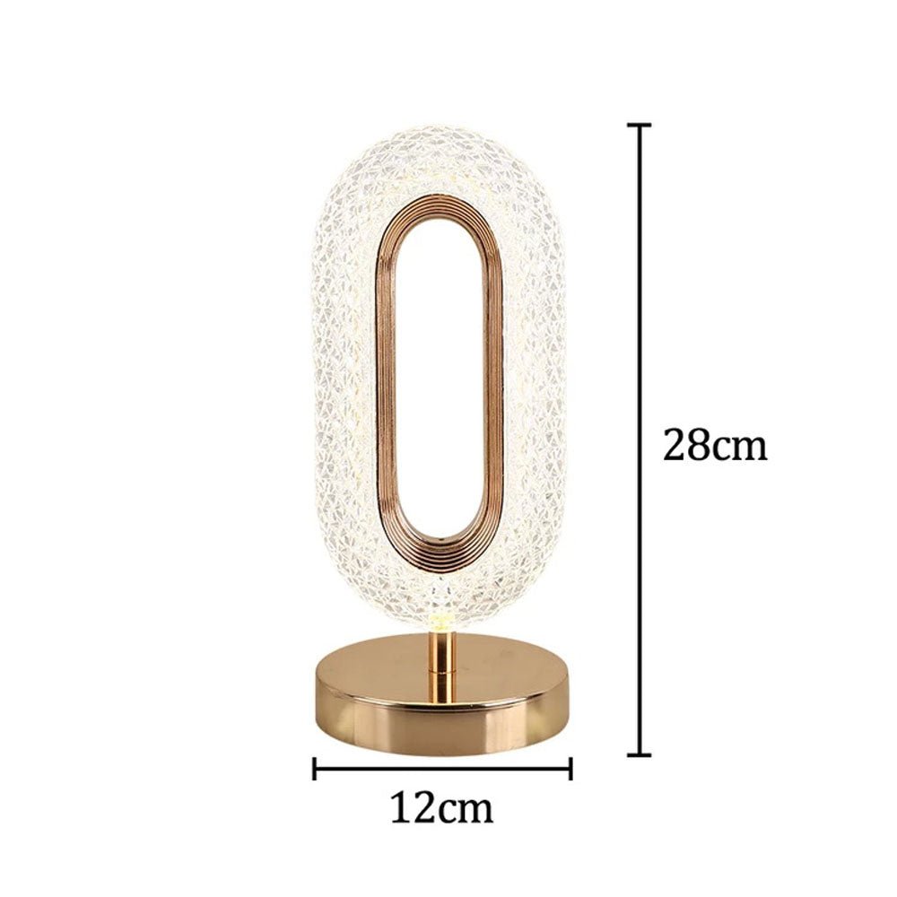 CRONY Three-color touch charging model 0 with 1 diamond face lamp LED Crystal Table Lamp For Home Room - Edragonmall.com