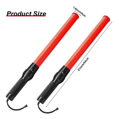 CRONY Traffic control glow sticks LED Signal Wand Traffic Flashlight Traffic Flashing LED Light Control Wand Signal Traffic Baton Flashlight - Edragonmall.com