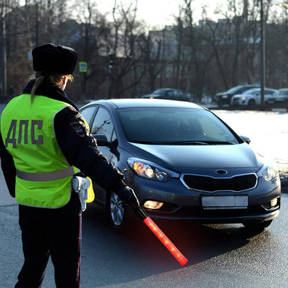 CRONY Traffic control glow sticks LED Signal Wand Traffic Flashlight Traffic Flashing LED Light Control Wand Signal Traffic Baton Flashlight - Edragonmall.com