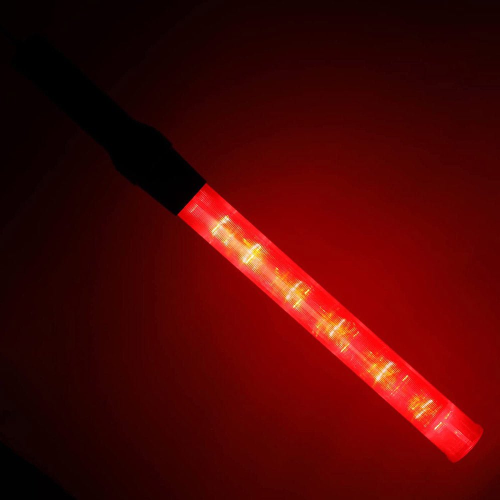 CRONY Traffic control glow sticks LED Signal Wand Traffic Flashlight Traffic Flashing LED Light Control Wand Signal Traffic Baton Flashlight - Edragonmall.com