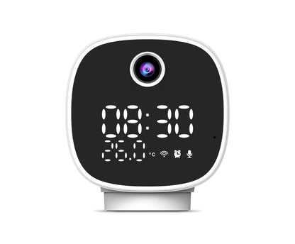 CRONY Two-way Audio Baby Movement Camera TUYA Wifi Temperature Alarm Baby Monitor with Night Lamp Clock - Edragonmall.com