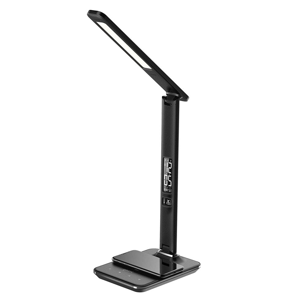 CRONY U13Q Table Lamp with wirelese charge-night light Clock LED Desk Lamp with Built-in Wireless Charger & Alarm Clock - Edragonmall.com