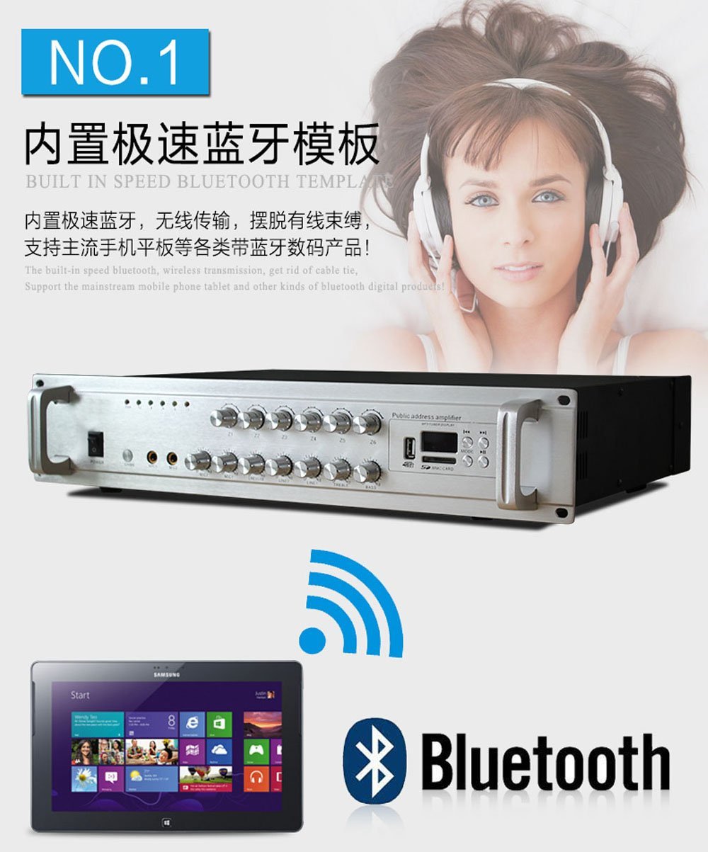 CRONY USB-60W Public Address System Broadcast Amplifier Host - Edragonmall.com