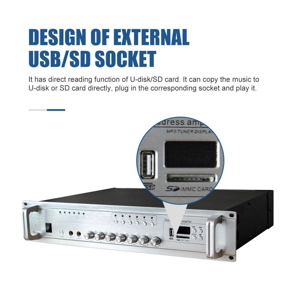 CRONY USB-60W Public Address System Broadcast Amplifier Host - Edragonmall.com