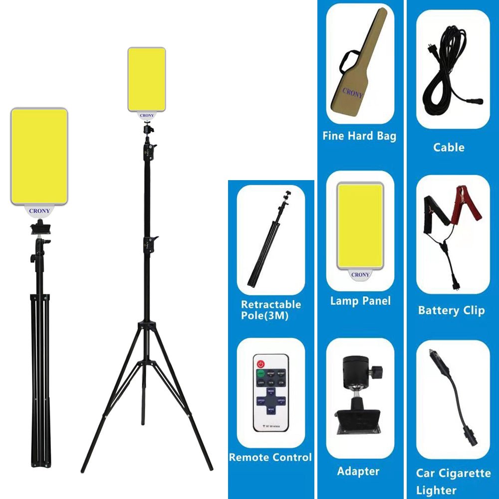 CRONY VIP-02 W Outdoor 60W Multi-Fuction Camping Picnic barbecue Lamp full set light - Edragonmall.com