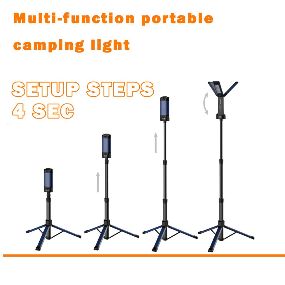 CRONY VIP-12 Outdoor multi-function lamp portable camping hiking flexible 2000lm mini size multifunctional outdoor work light - Edragonmall.com