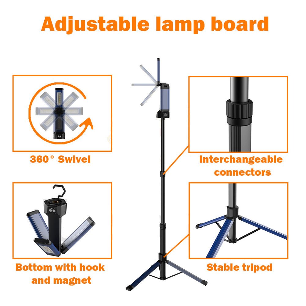 CRONY VIP-12 Outdoor multi-function lamp portable camping hiking flexible 2000lm mini size multifunctional outdoor work light - Edragonmall.com