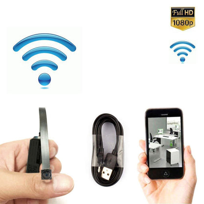 CRONY W3-T Super Mini Wireless Camera WiFi Connection HD 1080P BVCAM Remote View Slot Microphone Audio Camcorder - Edragonmall.com