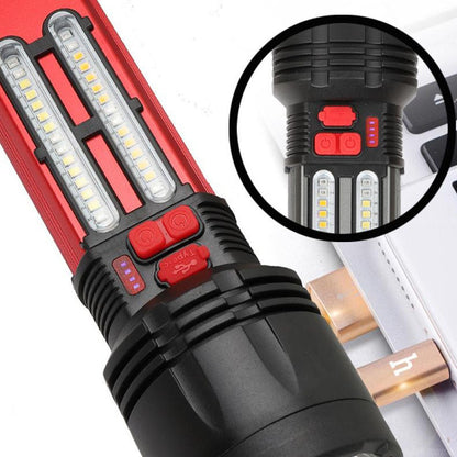 CRONY W5121A Solar Energy Flashlight for Home Type-C Rechargeable Strong Light P50 Super Bright Flashlight Super Battery Life - Edragonmall.com