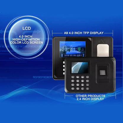 Crony Witeasy A9 large color screen based fingerprint biometric time attendance system free sdk - Edragonmall.com