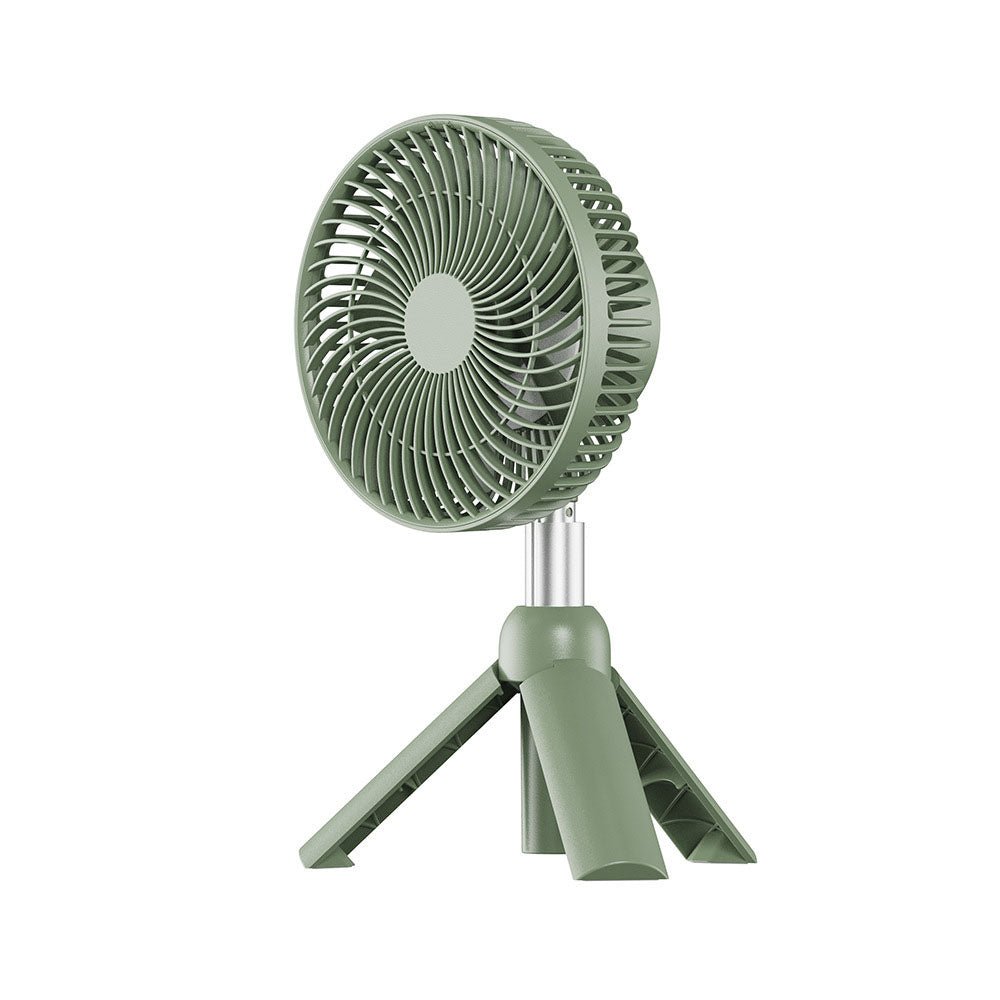 CRONY WT-RD09 Telescopic Outdoor Fan With LED lighting Tripod Household Retractable Fan USB Rechargeable Outdoor Camping Multifunctional Fan - Edragonmall.com