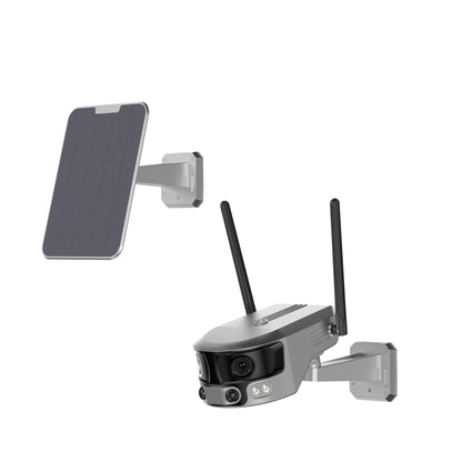 CRONY Y6 4G-4K-8MP-4X 180°Wide Angle Solar Battery Camera Y6 WiFi-4K-8MP-180°Wide Angle Solar Battery Camera with 6W Solar Panel - Edragonmall.com