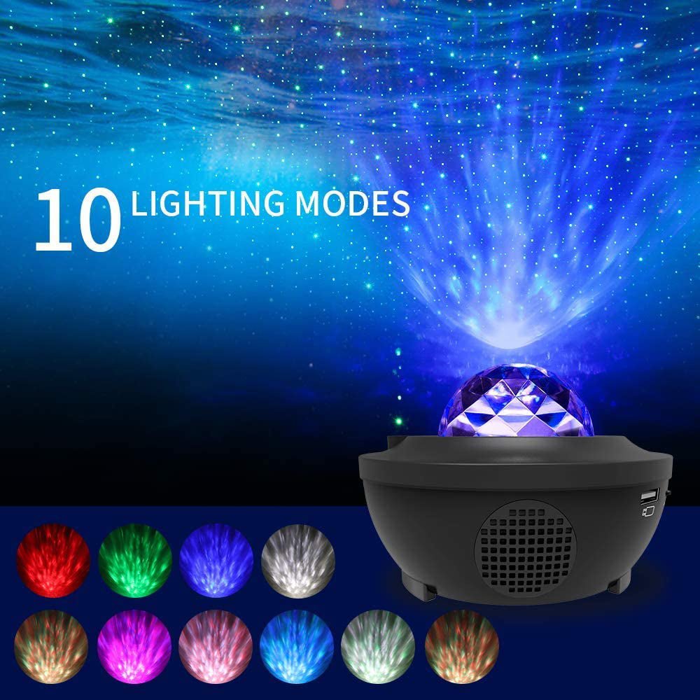 CRONY YK-1 Star lights Galaxy Projector, Star Projector 3 in 1 Night Light Projector w/LED Nebula Cloud with Bluetooth Music karaoke Speaker - Edragonmall.com