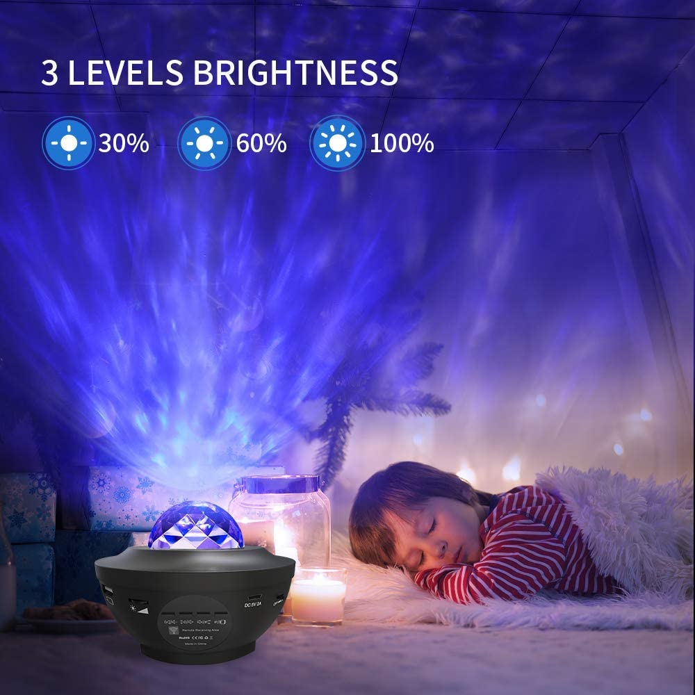 CRONY YK-1 Star lights Galaxy Projector, Star Projector 3 in 1 Night Light Projector w/LED Nebula Cloud with Bluetooth Music karaoke Speaker - Edragonmall.com