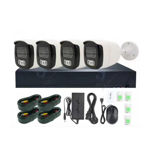 Full Color-4CH 4K DVR KIT 4ch Full HD Outdoor Waterproof Camera DVR Kit Combo Cctv Camera Kit - Edragonmall.com