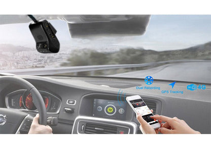 JC400 4G Driving Recorder with Dual Camera Real-time Video GPS Tracking WiFi Remote Monitoring Vehicle DVR Camera Recording - Edragonmall.com