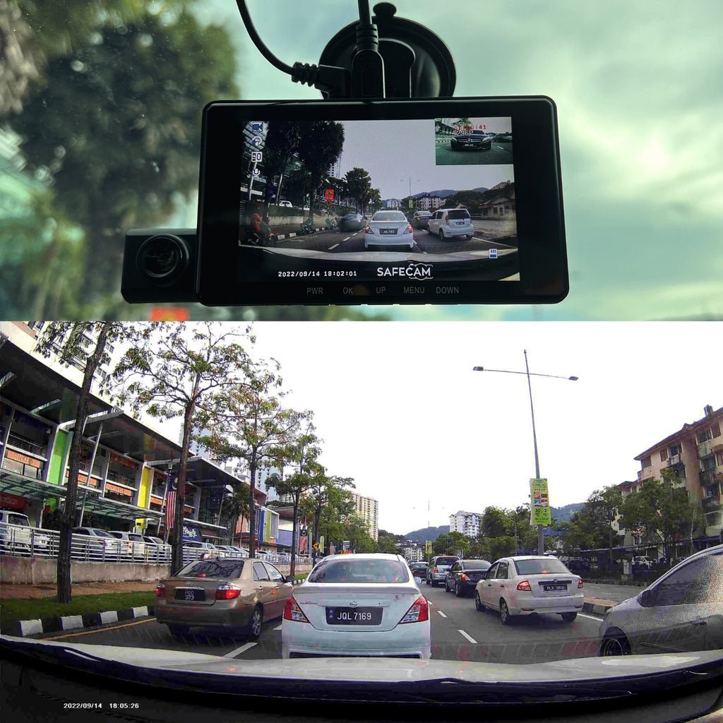 K208 Three-Camera pushbutton dashcam Car Camera Car DVR - Edragonmall.com