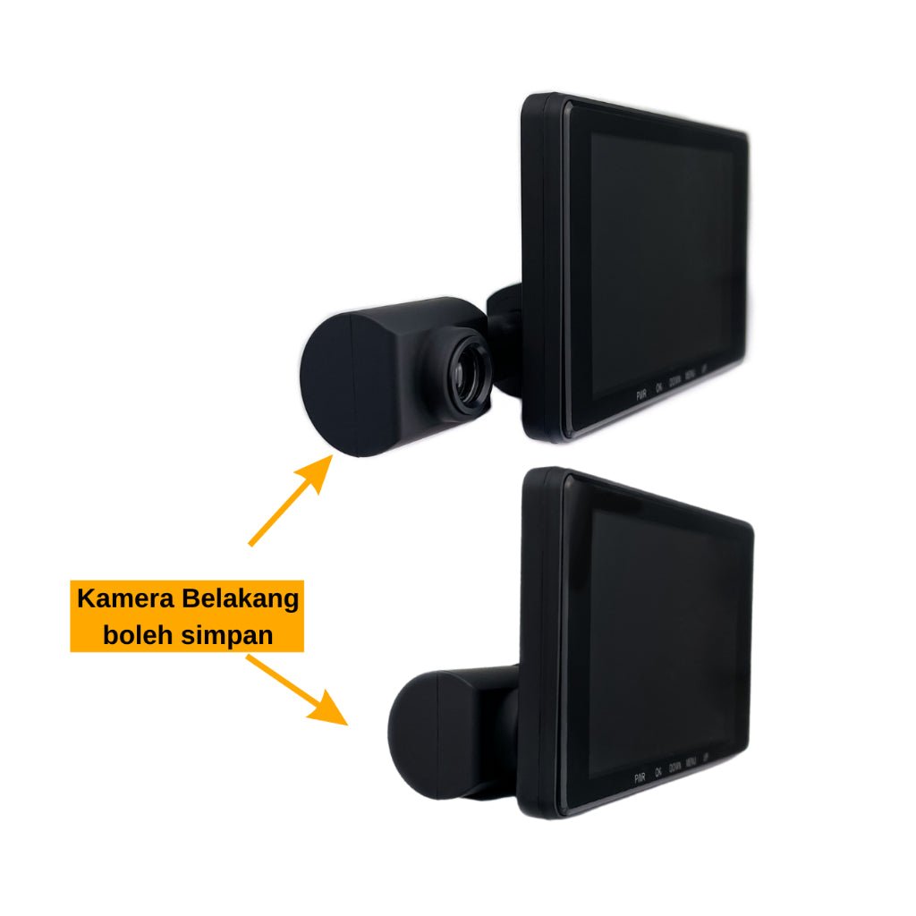 K208 Three-Camera pushbutton dashcam Car Camera Car DVR - Edragonmall.com