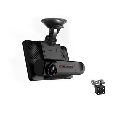 K208 Three-Camera pushbutton dashcam Car Camera Car DVR - Edragonmall.com