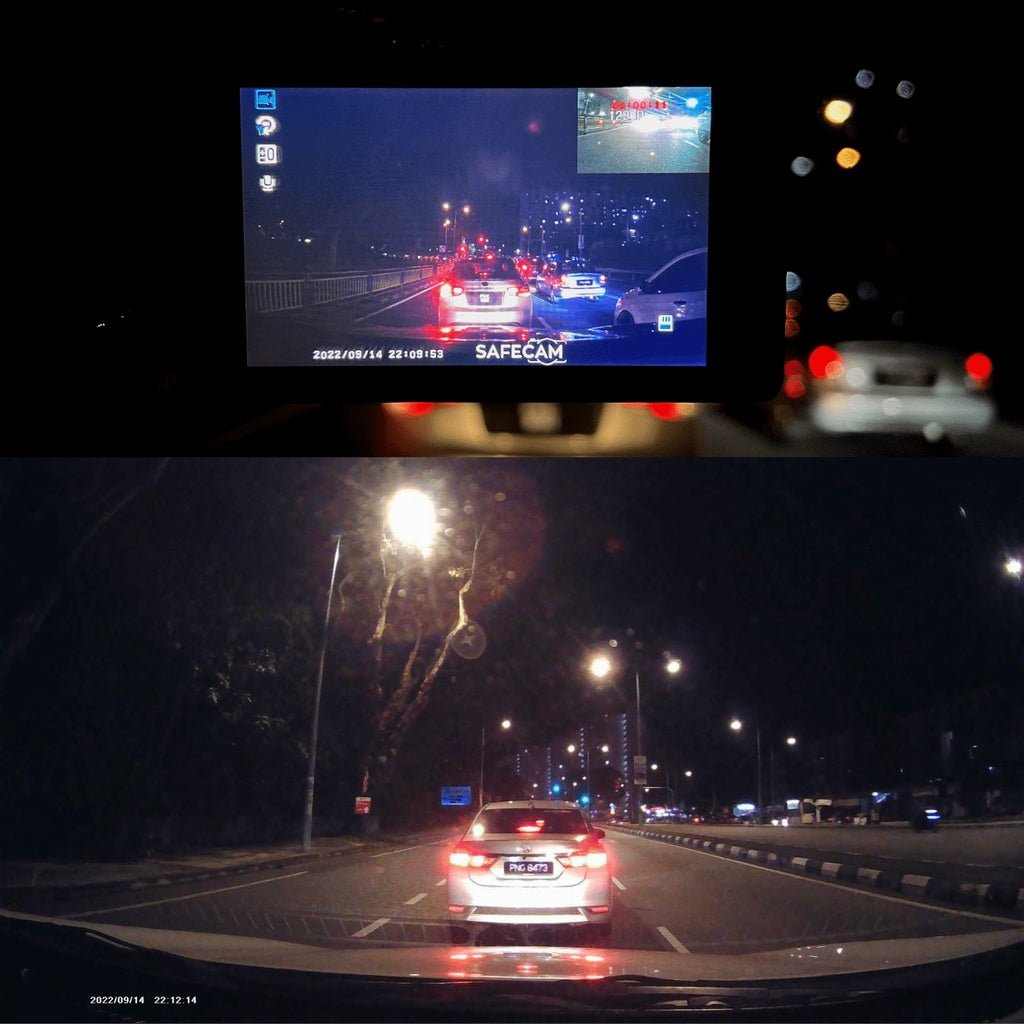 K208 Three-Camera pushbutton dashcam Car Camera Car DVR - Edragonmall.com