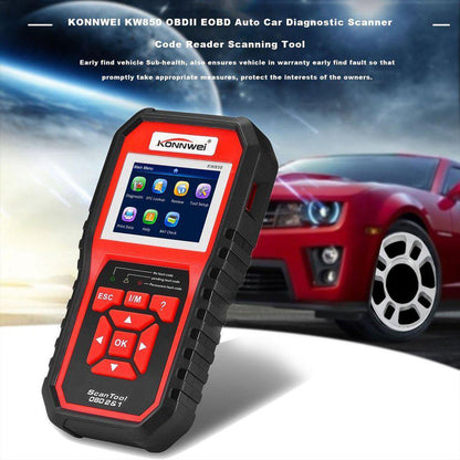 Kw850 Konnwei Professional OBD2 Scanner Auto Code Reader Car Diagnostic Tools (Original) - Edragonmall.com