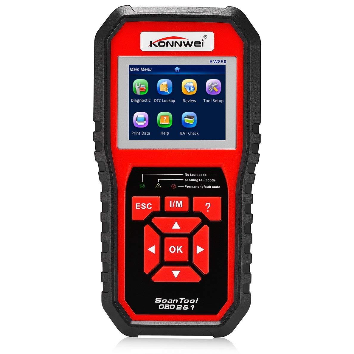 Kw850 Konnwei Professional OBD2 Scanner Auto Code Reader Car Diagnostic Tools (Original) - Edragonmall.com