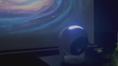 CRONY: SK19 3D VIDEO PROJECTION Perfect Design Cheap App Control 3D Video Projector with Bluetooth Speaker Ambient Light for Bedroom Home Party