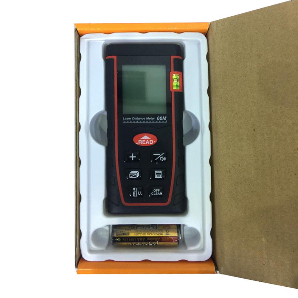 SNDWAY SW-T60 Digital Laser Rangefinder 60M Distance Meter Tape Measure Area Volume - Edragonmall.com