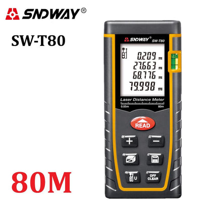 T80 Digital Laser Rangefinder 80M Distance Meter Tape Measure Area Volume - Edragonmall.com