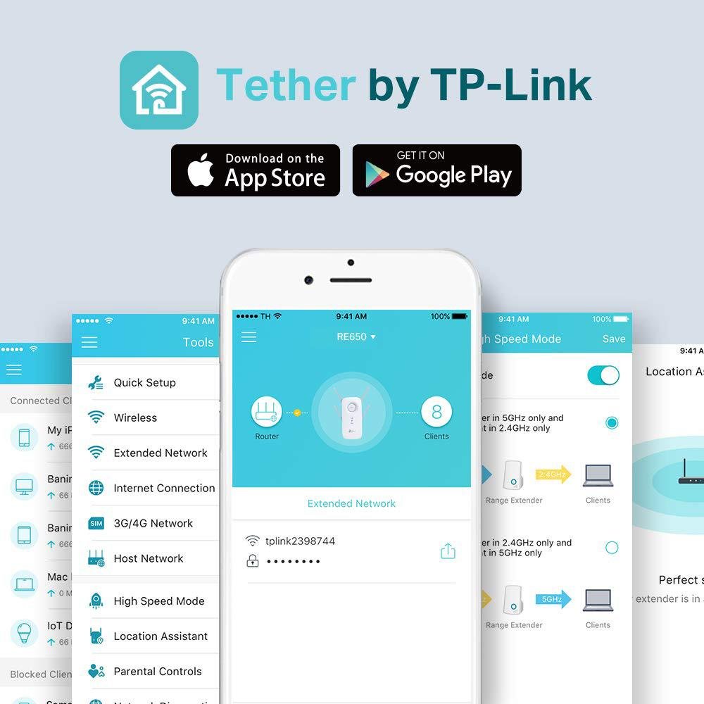 Tp-Link RE650 TP-LINK Range Extender Ac2600 Universal Dual Band Range Extender With 1 Gigabit Port And 4 External Antennas - Edragonmall.com