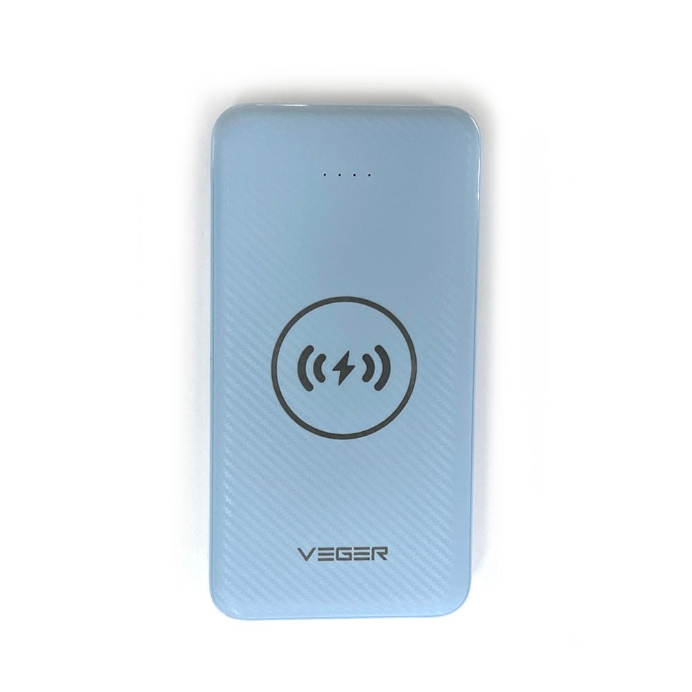 Veger VP-1027W Wireless Charger Power Bank -20000mAh black White blue - Edragonmall.com