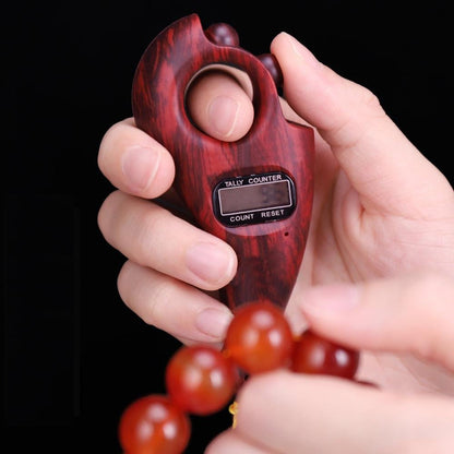 Wood digit tasbih CRONY Quran 31 32 33 34 Buddha Tasbeh Rosary chanting mechatronic counter - Edragonmall.com